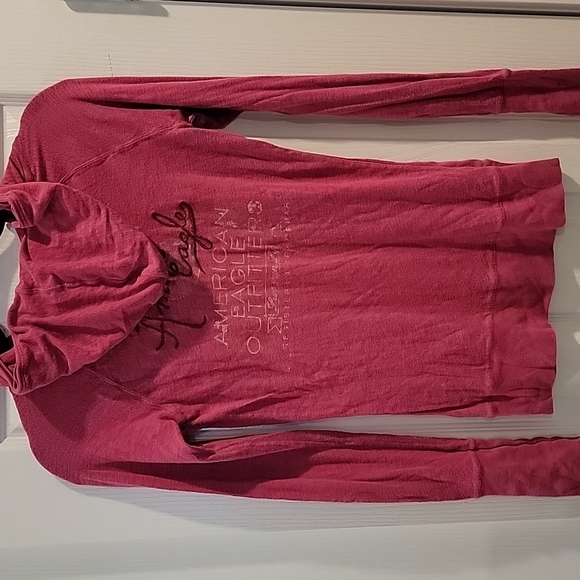 American Eagle 1977 Hooded Long Sleeve T-shirt, Size M - Picture 6 of 7